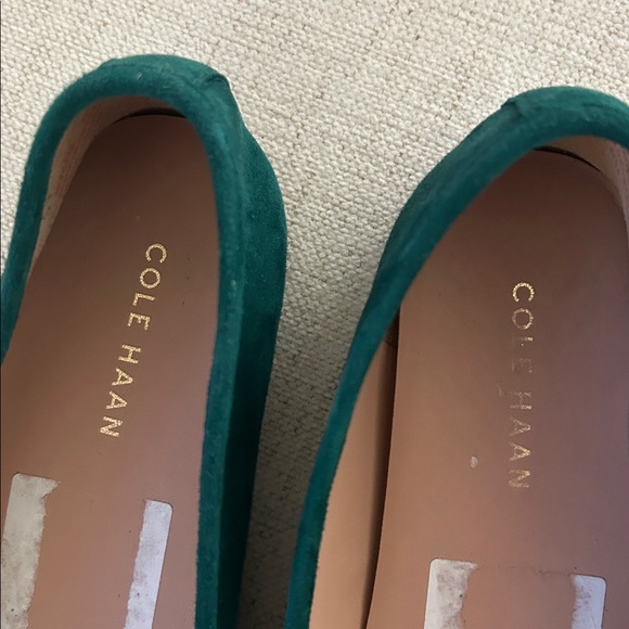 Cole Haan Yara Soft Ballet, Rainforest Suede Green, Size 9, NWT No box - Picture 6 of 9